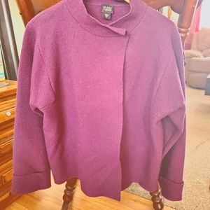 Eileen Fisher Purple Wool Jacket